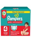 Rash protection pants, size 4, 9-14 kg, giant box, 112 pieces