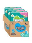 Baby diapers, size 5, weight 14-23 kg, 198 pieces (66×3) - small size, compressed, cotton feel