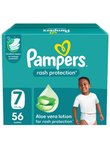 Rash-protected diapers, size 7, 15+ kg, large box, 56 pieces