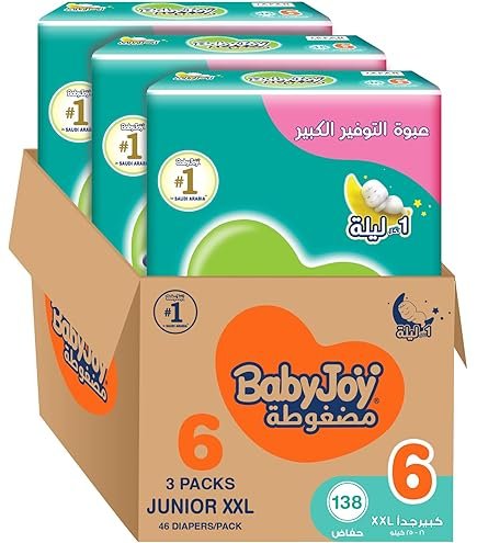 Baby diapers, size 3, 6-12 kg, 252 pieces (84×3) - medium, unique breathability, compressed, cotton feel
