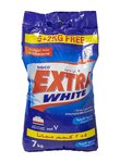 مسحوق detergent أبيض برائحة أصلية ، 5 كجم + 2 كجم