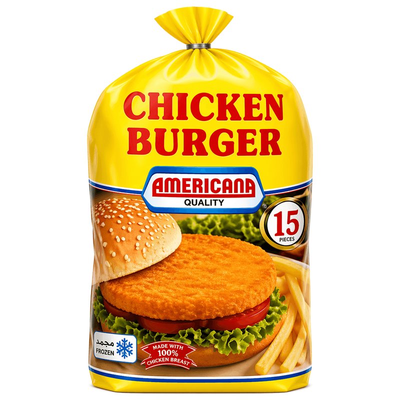 Americana Breaded Chicken Burger Jumbo 10 Pieces
