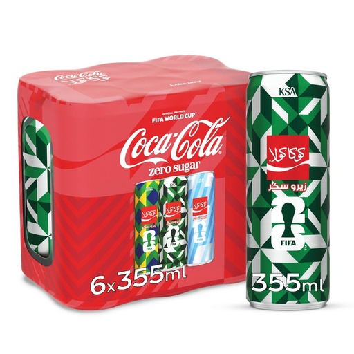 6 cans of Zero drink 355ml
