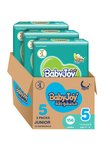 Baby diapers size 5 for 14-23 kg, 156 pieces (52x3) - extra large - cotton feel