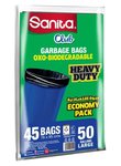 Large garbage bags pack of 40 pieces - black